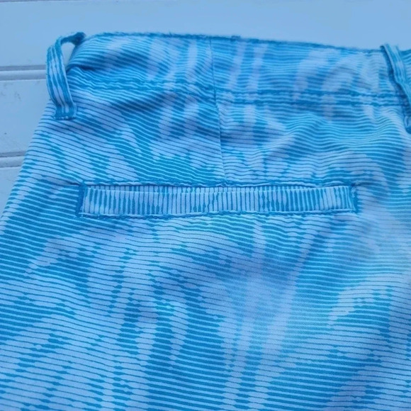 Aeropostale Men's Shorts Aqua Blue Size 30 Palm Tree 9" Inseam Casual Cotton - Picture 5 of 10